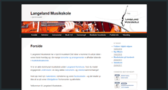 Desktop Screenshot of langeland-musikskole.dk