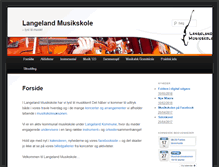 Tablet Screenshot of langeland-musikskole.dk